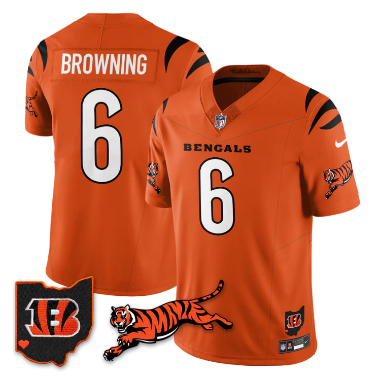 Jake Browning Jersey #6 Vapor 2025 F.U.S.E. Limited All Stitched