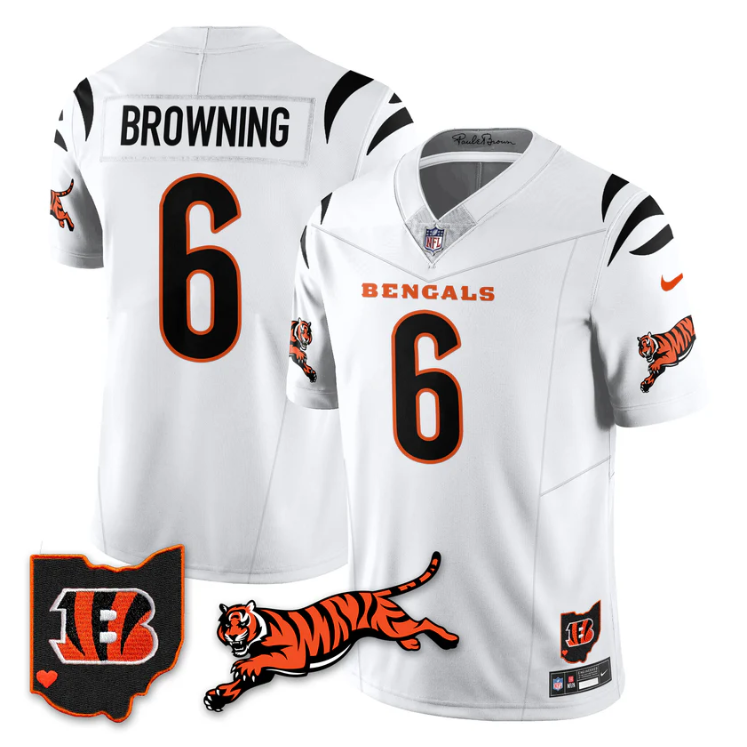Jake Browning Jersey #6 Vapor 2025 F.U.S.E. Limited All Stitched