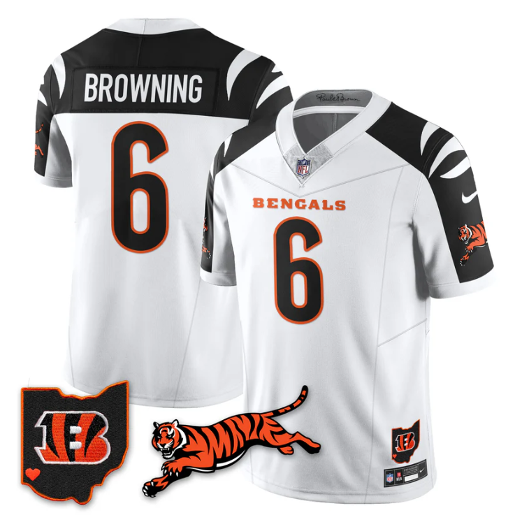 Jake Browning Jersey #6 Vapor 2025 F.U.S.E. Limited All Stitched
