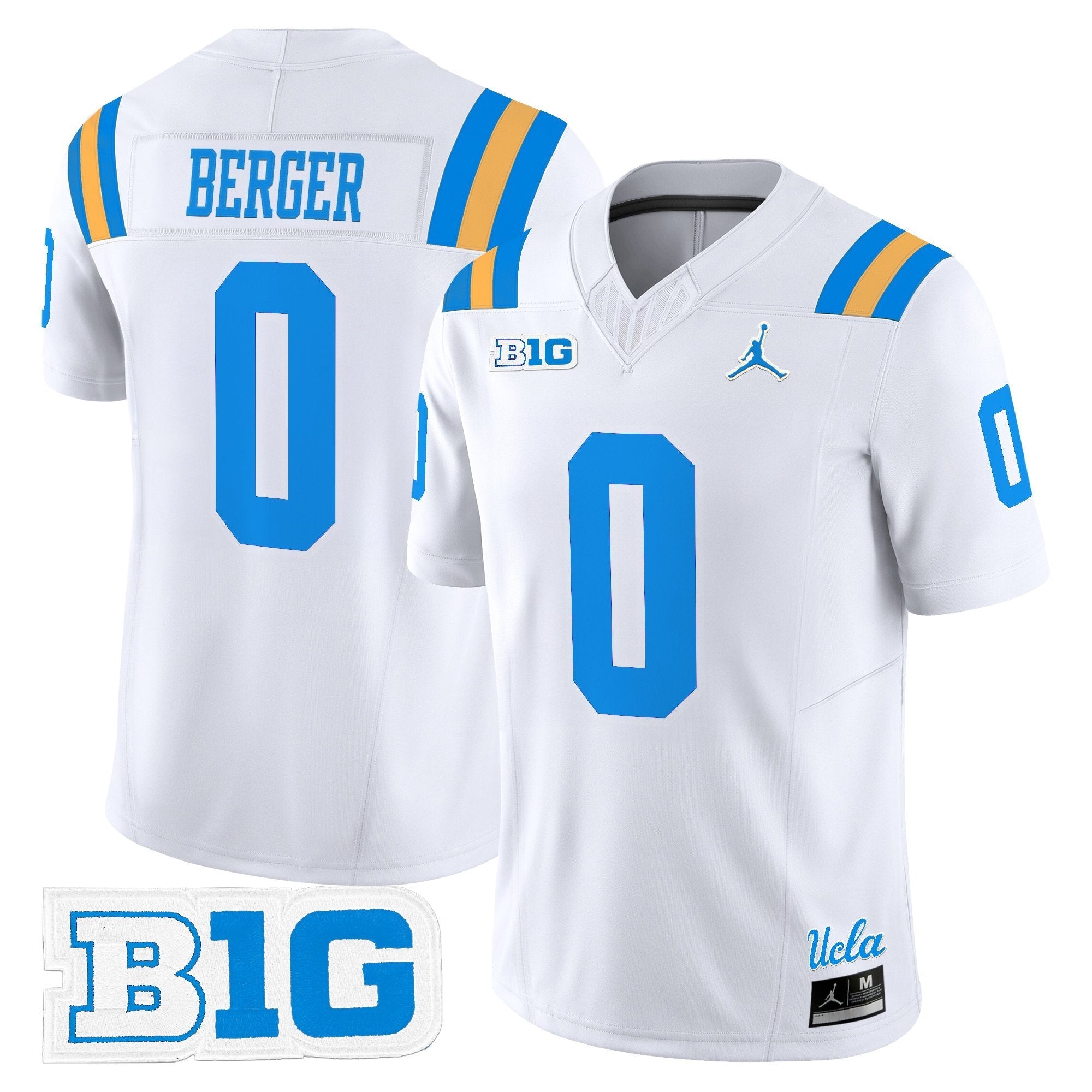 Jalen Berger Jersey #0 UCLA Bruins Jersey 2025 Vapor Stitched White