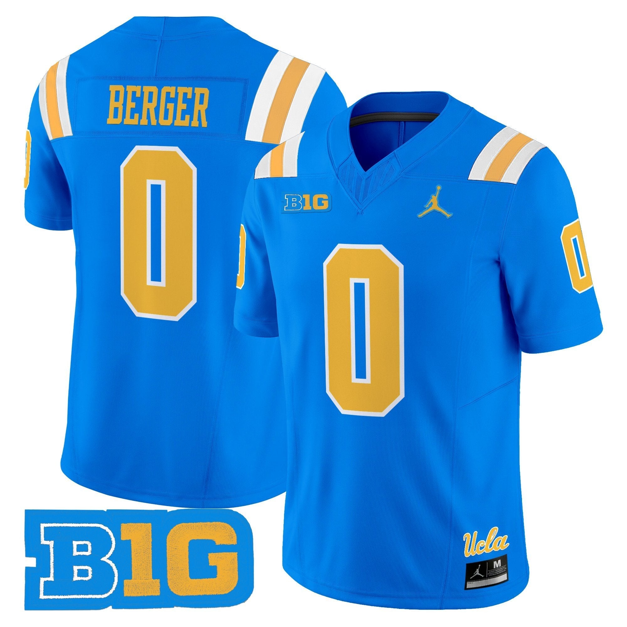 Jalen Berger Jersey #0 UCLA Bruins Jersey 2025 Vapor Stitched Blue
