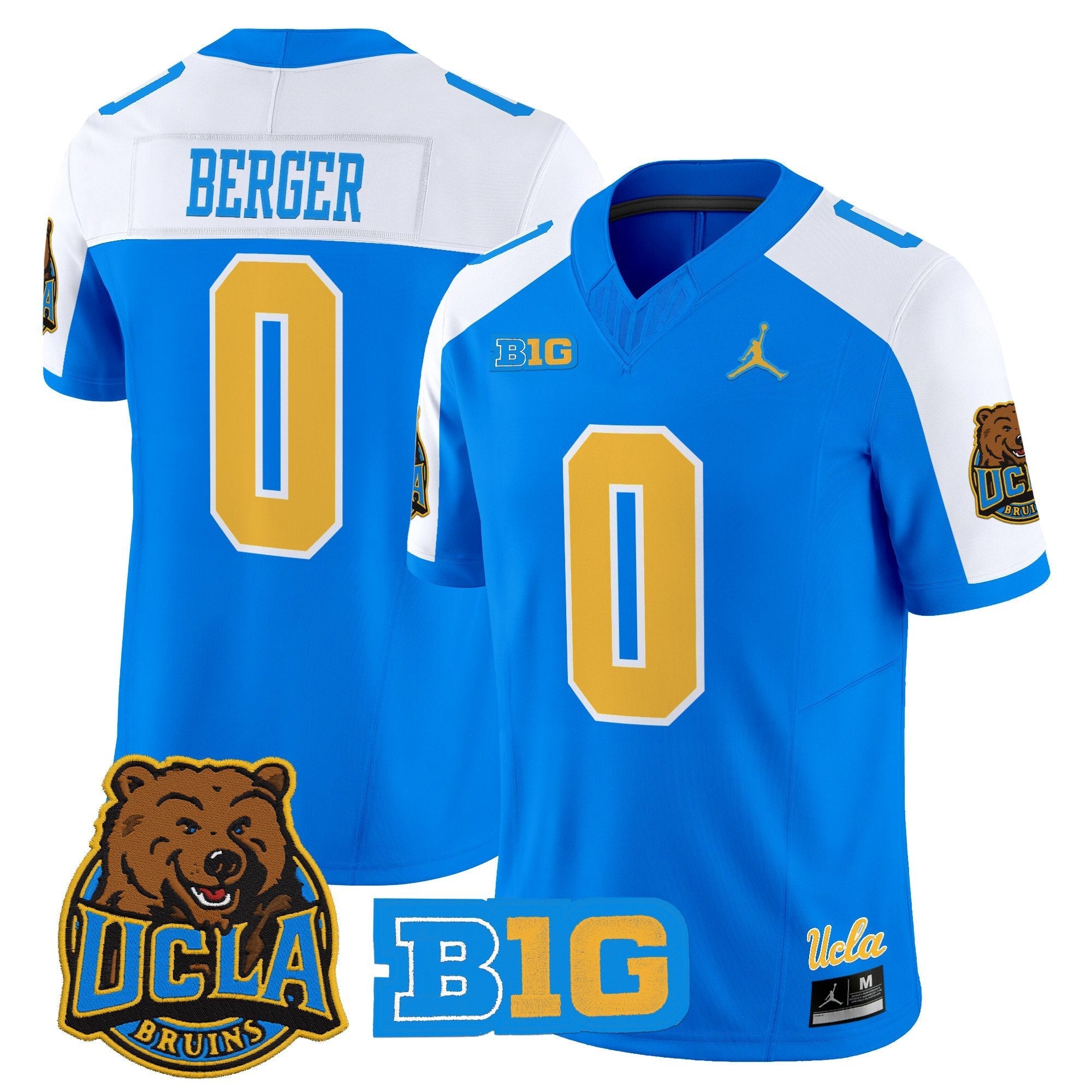 Jalen Berger Jersey #0 UCLA Bruins Jersey 2025 Vapor Stitched Blue Alternate