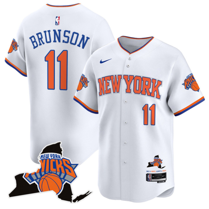 Jalen Brunson Jersey #11 New York Knicks Vapor Baseball Stitched Association
