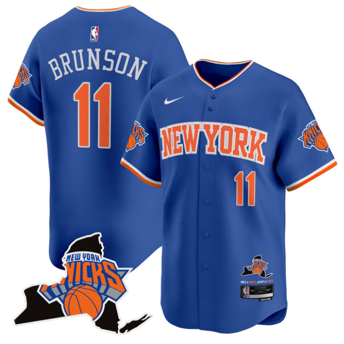 Jalen Brunson Jersey #11 New York Knicks Vapor Baseball Stitched Icon