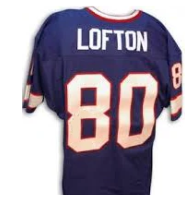 James Lofton Jersey Buffalo Bills Custom Throwback Football Blue