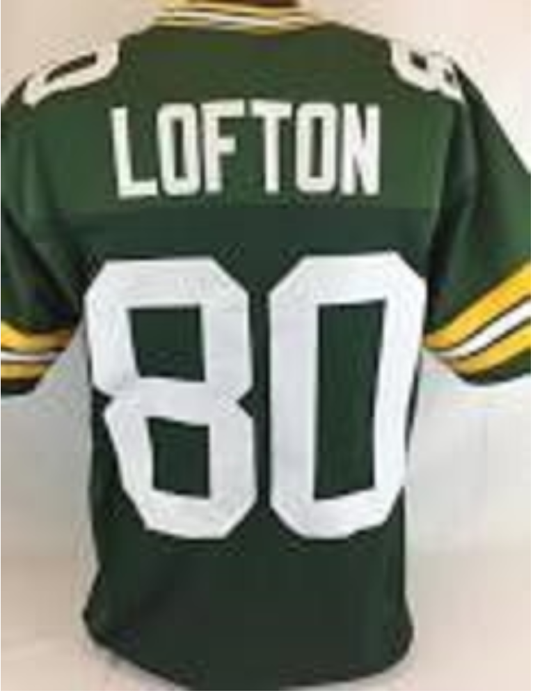 James Lofton Jersey Green Bay Packers Custom Throwback Football Green