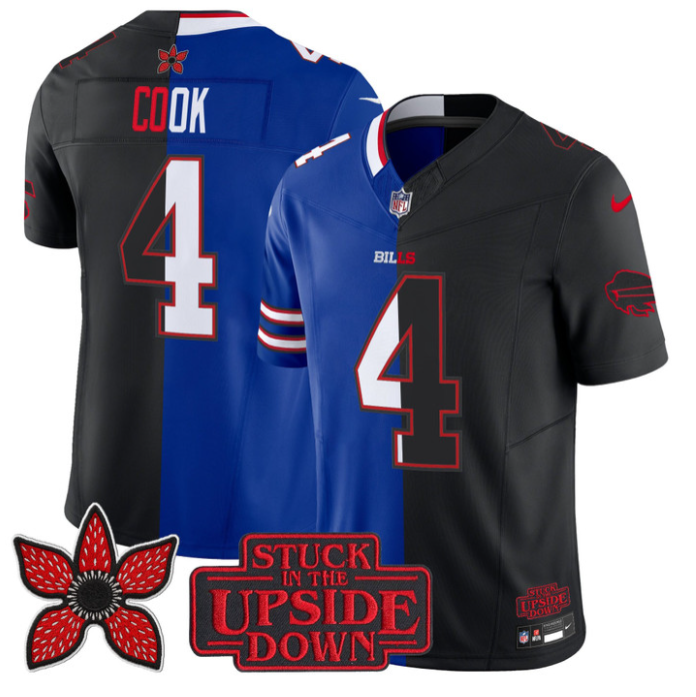 James Cook III Jersey #4 Upside Down Edition Vapor Limited Stitched