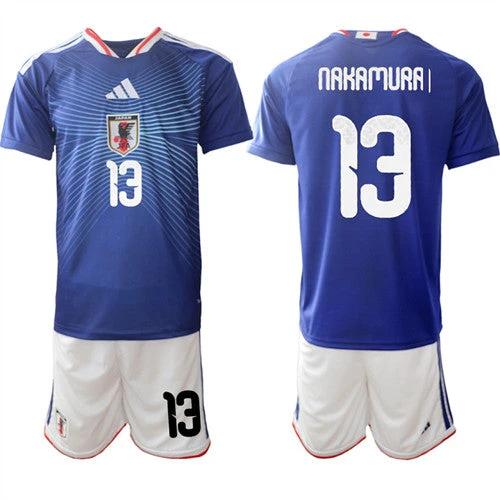 Japan #13 Keito Nakamura Jersey National Team x World Cup 2026 Home Blue On Field Soccer