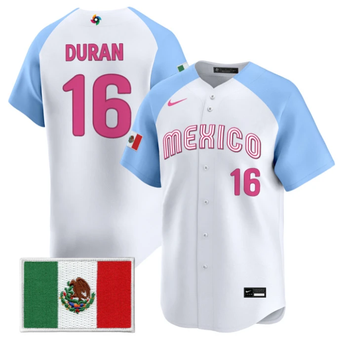 Jarren Duran Jersey #16 Mexico World Baseball Classic 2026 Stitched