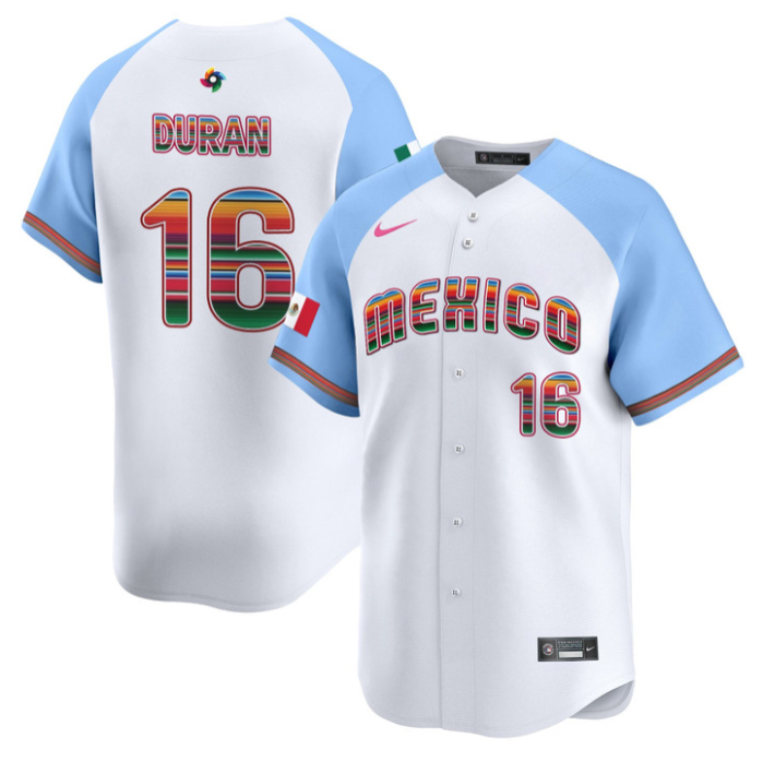 Jarren Duran Jersey #16 Team Mexico 2026 World Baseball Serape Edition Stitched