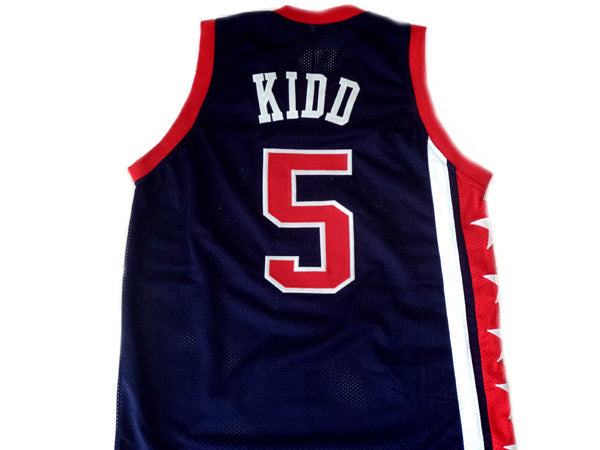 Jason Kidd Jersey #5 Team USA Basketball Navy Blue