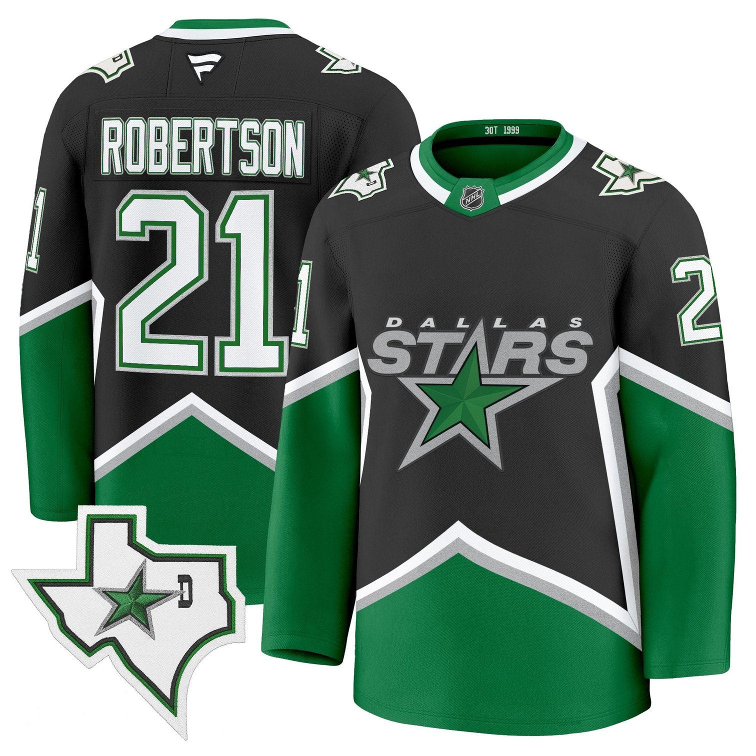 Jason Robertson Jersey #21 Dallas Stars '99 Throwback Premium All Stitched