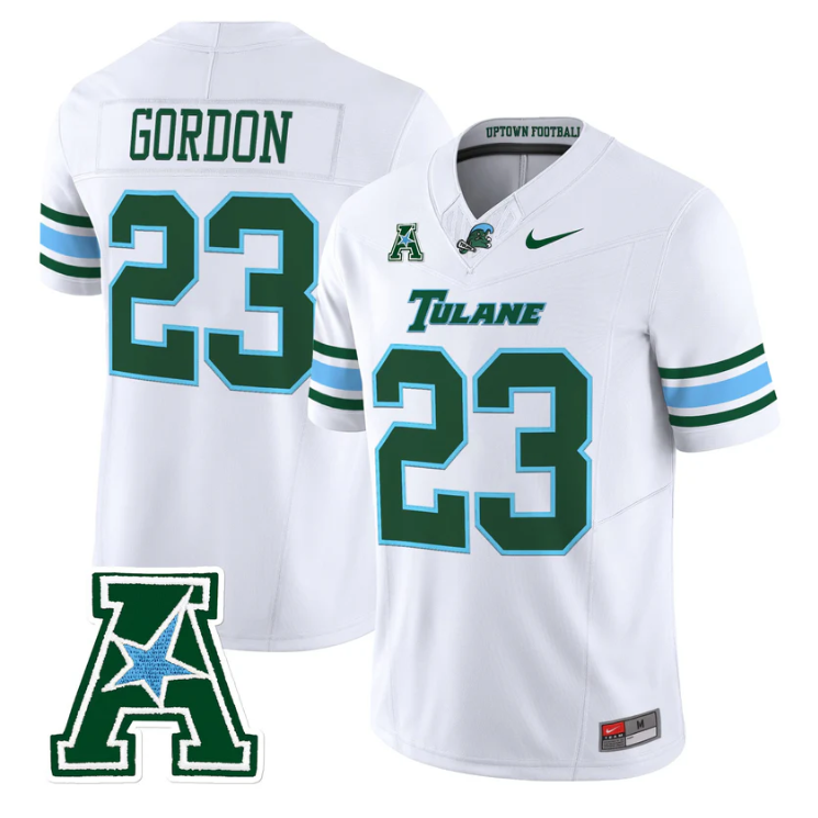 Javin Gordon Jersey #23  Tulane Green Wave 2025 Vapor Limited Stitched
