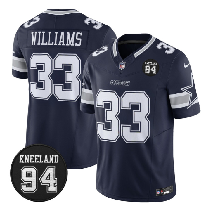Javonte Williams Jersey #33 Marshawn Kneeland Memorial Patch Stitched