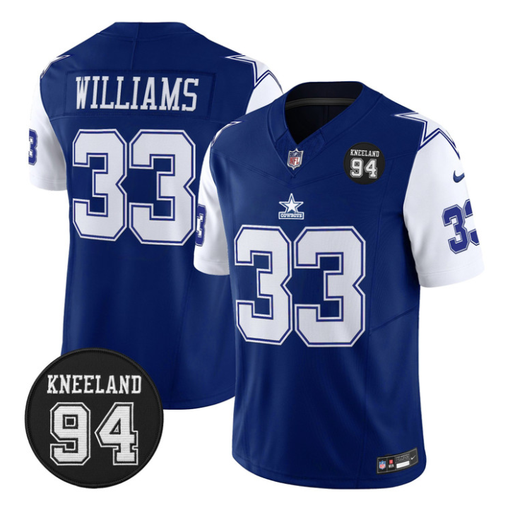 Javonte Williams Jersey #33 Marshawn Kneeland Memorial Patch Stitched