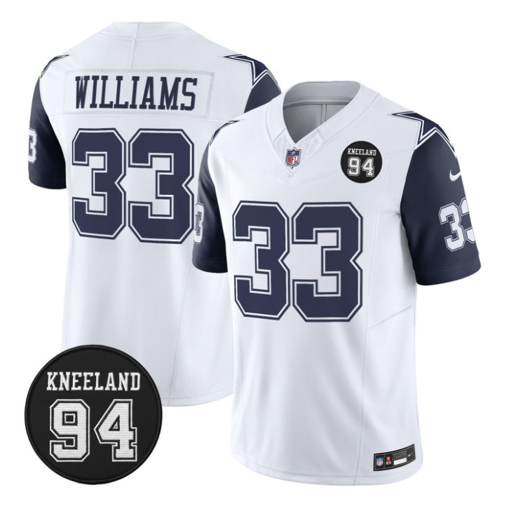 Javonte Williams Jersey #33 Marshawn Kneeland Memorial Patch Stitched