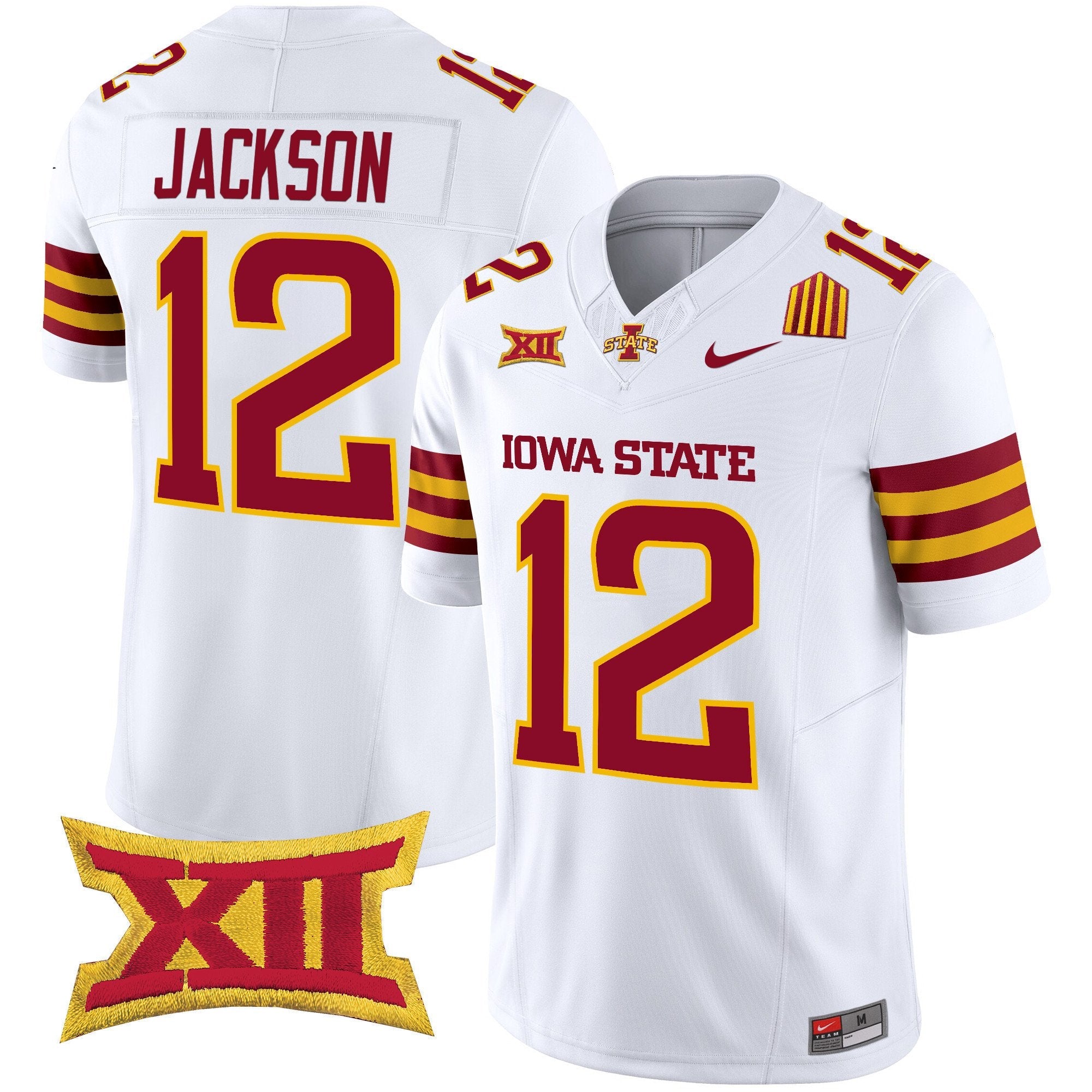 Jaylon Jackson Jersey #12 Iowa State Cyclones 2025 Stitched White