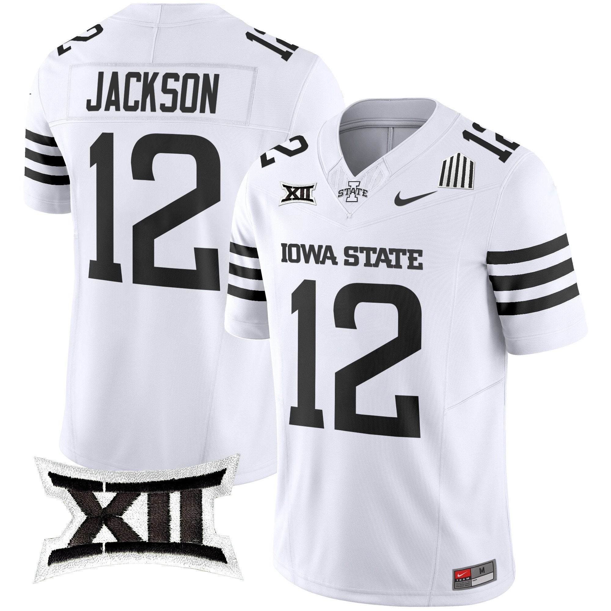 Jaylon Jackson Jersey #12 Iowa State Cyclones 2025 Stitched White Limited