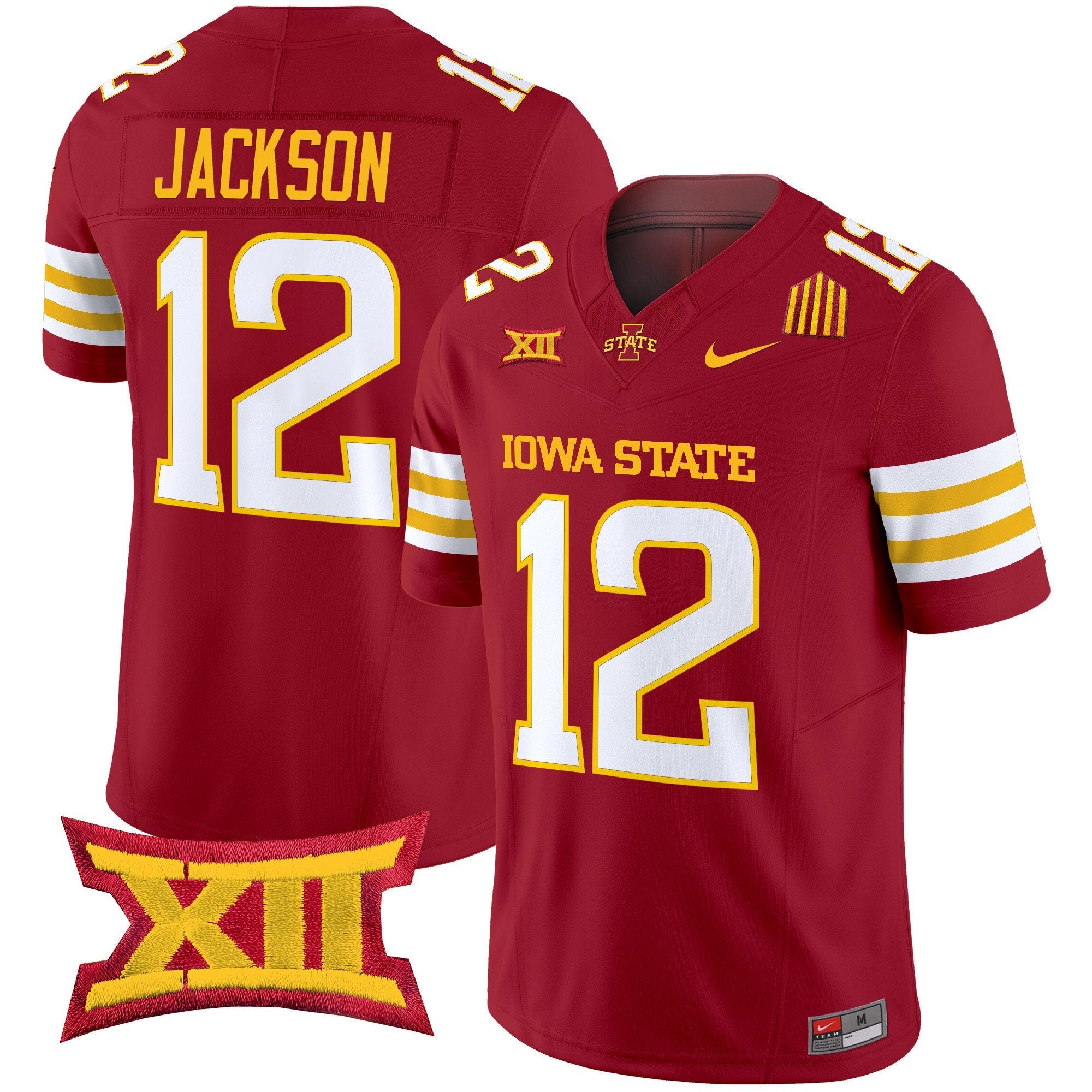 Jaylon Jackson Jersey #12 Iowa State Cyclones 2025 Stitched Cardinal