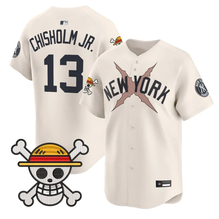 Jazz Chisholm Jr Jersey #13 Yankees One Piece Vapor Premier Stitched