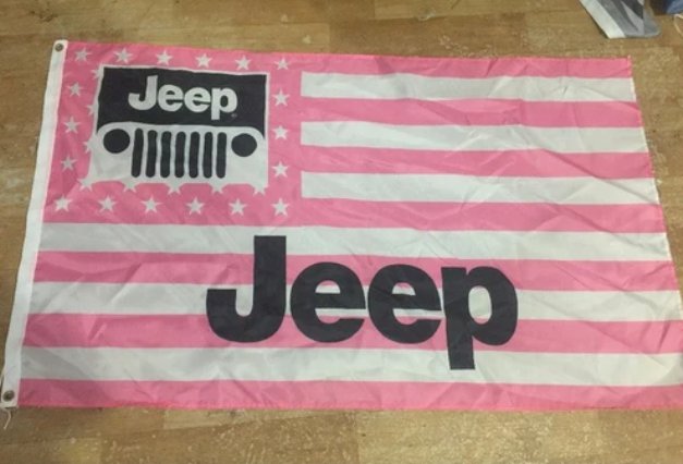 Jeep Flag White Star 3X5 Ft Polyester Banner USA 90x150cm