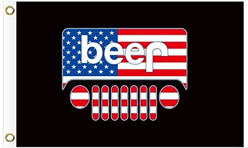 Jeep USA Flag 3X5 Ft Polyester Banner USA 90x150cm