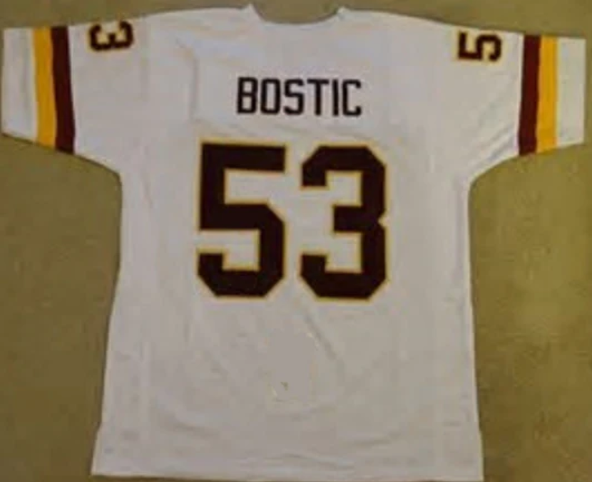 Jeff Bostic Jersey Washington Redskins Custom Throwback Football White
