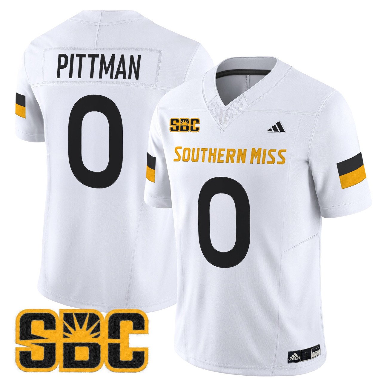 Jeffery Pittman Jersey #0 Southern Miss Golden Eagles 2025 Vapor Limited Stitched