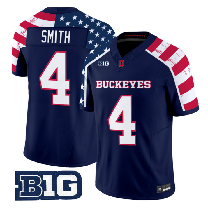Jeremiah Smith Jersey #4 Ohio State America 250 Edition Vapor Limited Stitched