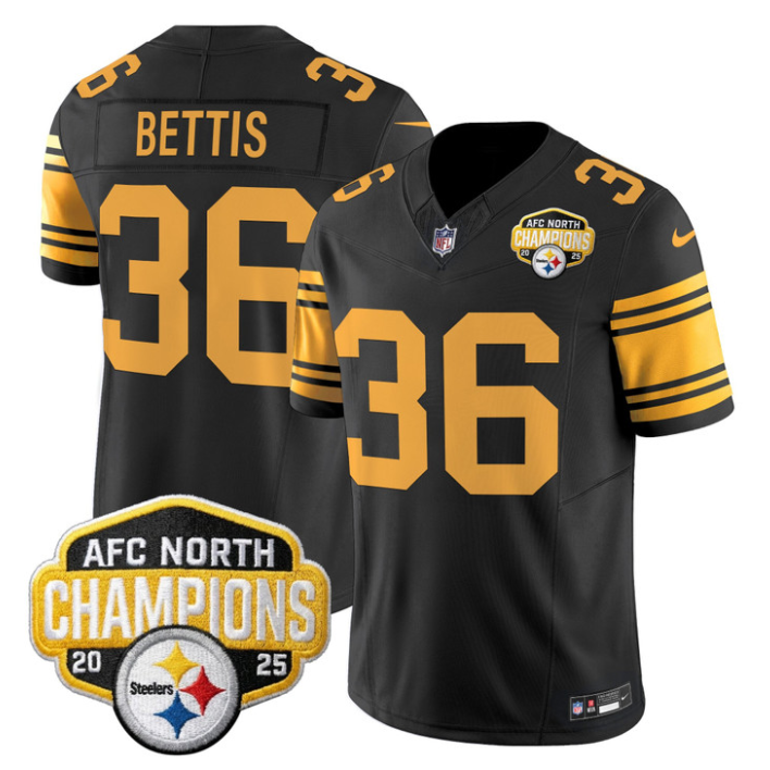 Jerome Bettis Jersey #36 AFC North Division Champions 2025 Stitched Color Rush