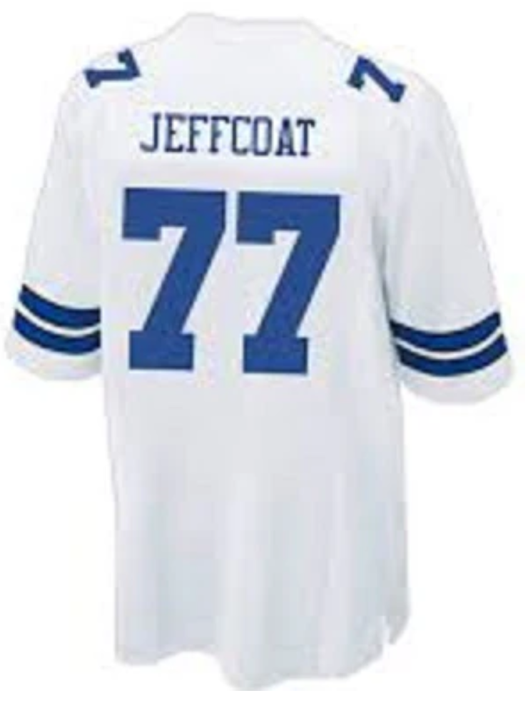 Jim Jeffcoat Jersey Dallas Cowboys Custom Throwback Football White