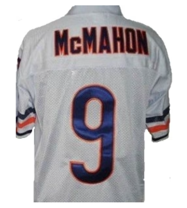Jim McMahon Jersey Chicago Bears Custom Throwback Football White