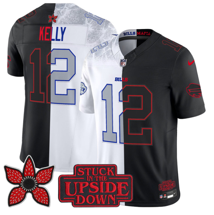 Jim Kelly Jersey #12 Upside Down Edition Vapor Limited Stitched