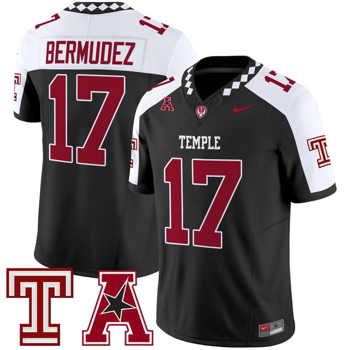 JoJo Bermudez Jersey #17 Temple Owls 2025 Vapor Limited Stitched