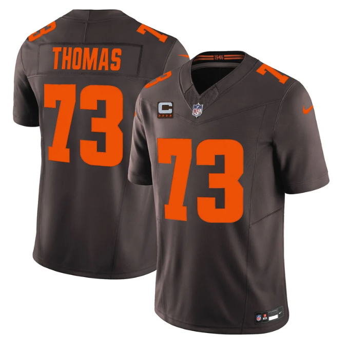 Joe Thomas Jersey #73 Alpha Dawg Edition' Vapor Limited Stitched Brown