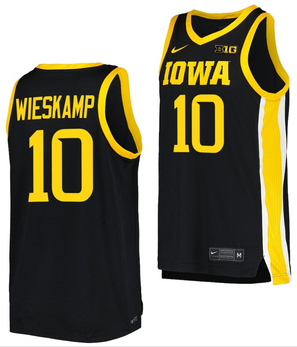 Joe Wieskamp Jersey Iowa Hawkeyes College Basketball Black #10