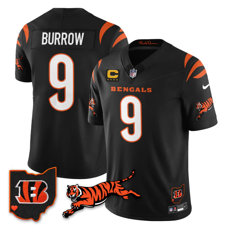 Joe Burrow Jersey #9 Vapor 2025 F.U.S.E. Limited All Stitched