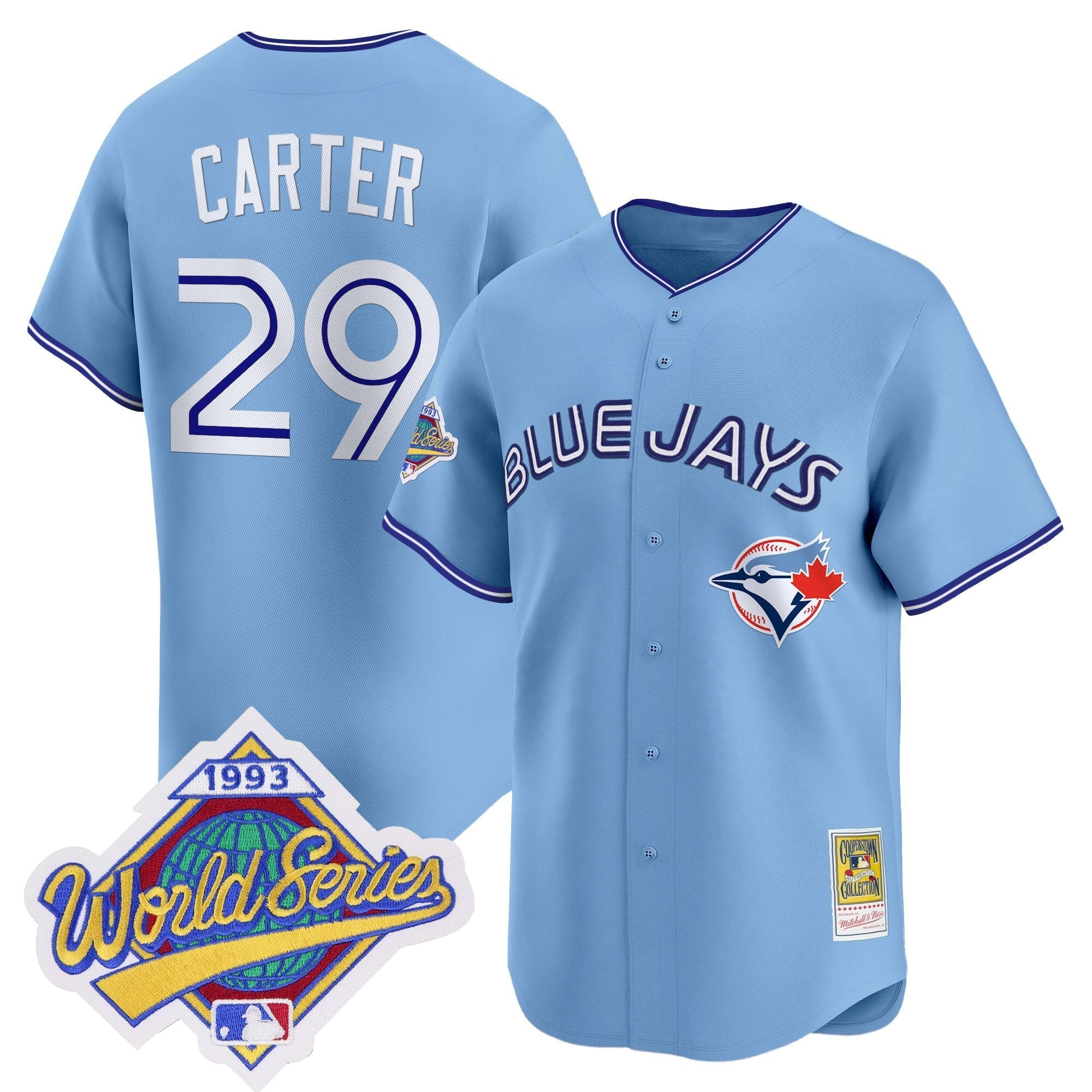 Joe Carter Jersey #29 Toronto Blue Jays 1993 World Series Throwback