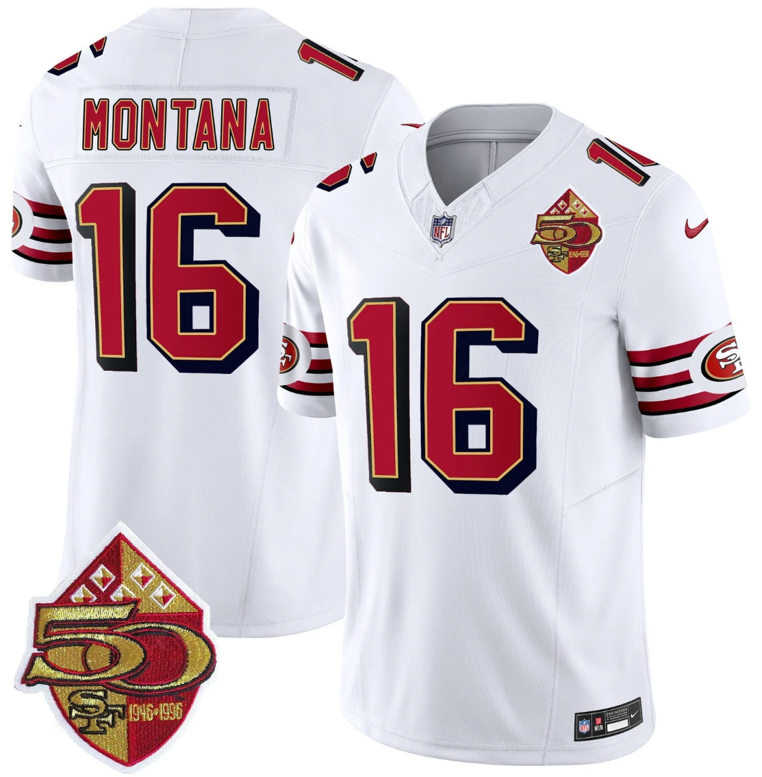 Joe Montana Jersey #16 Throwback 1996 Vapor Limited Stitched