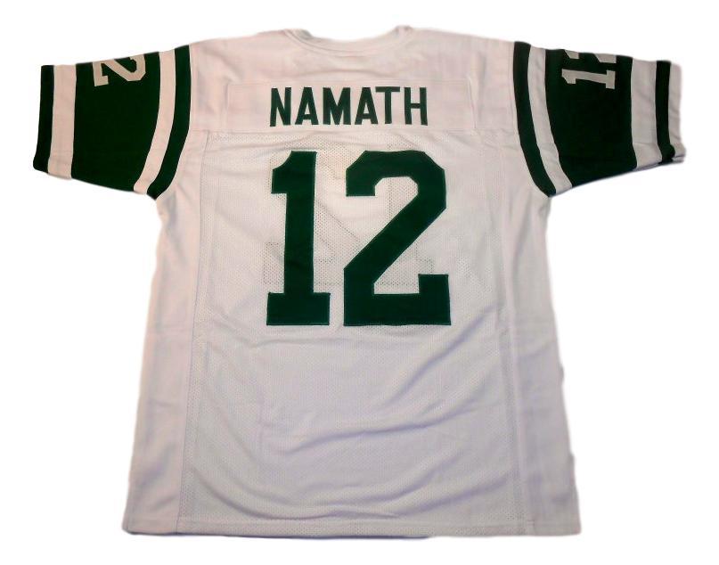 Joe Namath CUSTOM STITCHED Unsigned Football Jersey White