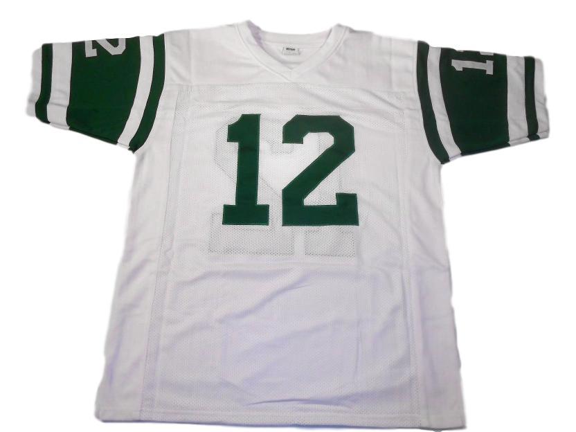 Joe Namath CUSTOM STITCHED Unsigned Football Jersey White