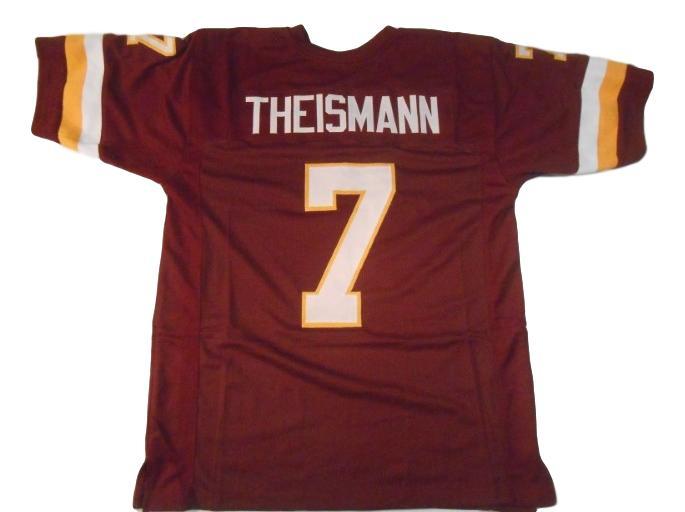Joe Theismann CUSTOM STITCHED Unsigned Football Jersey Maroon