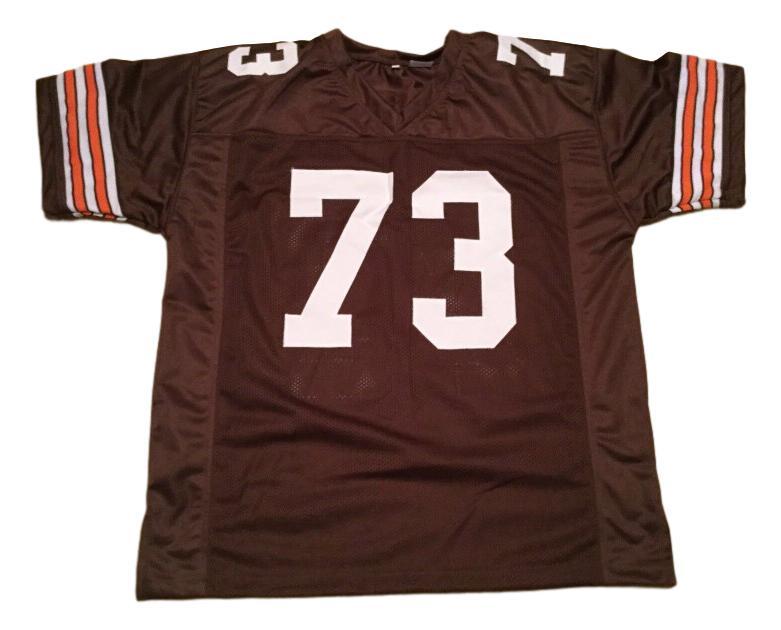 Joe Thomas CUSTOM STITCHED Unsigned Football Jersey Brown