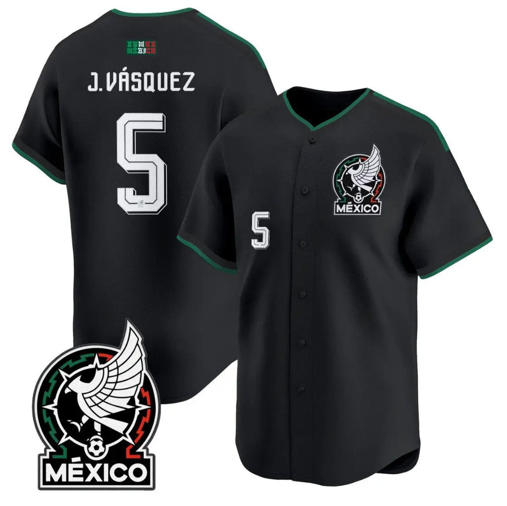 Johan Vásquez Jersey #5 Mexico 2026 National Team Vapor Baseball Stitched