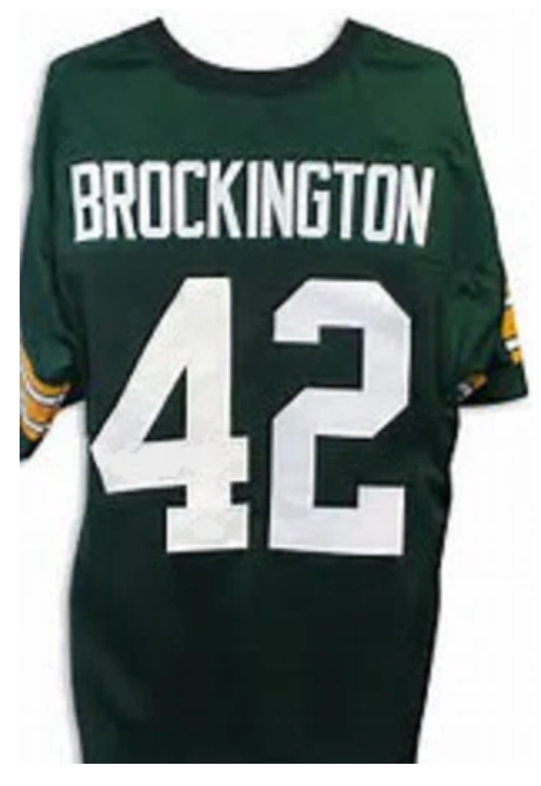 John Brockington Jersey Green Bay Packers Custom Throwback Football