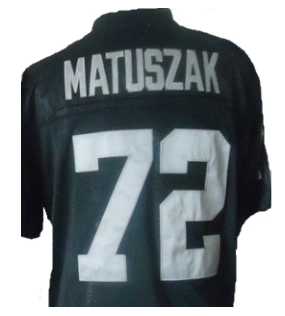 John Matuszak Jersey Oakland Raiders Custom Throwback Football Black