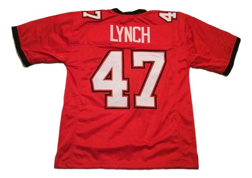 John Lynch CUSTOM STITCHED Unsigned Football Jersey Red