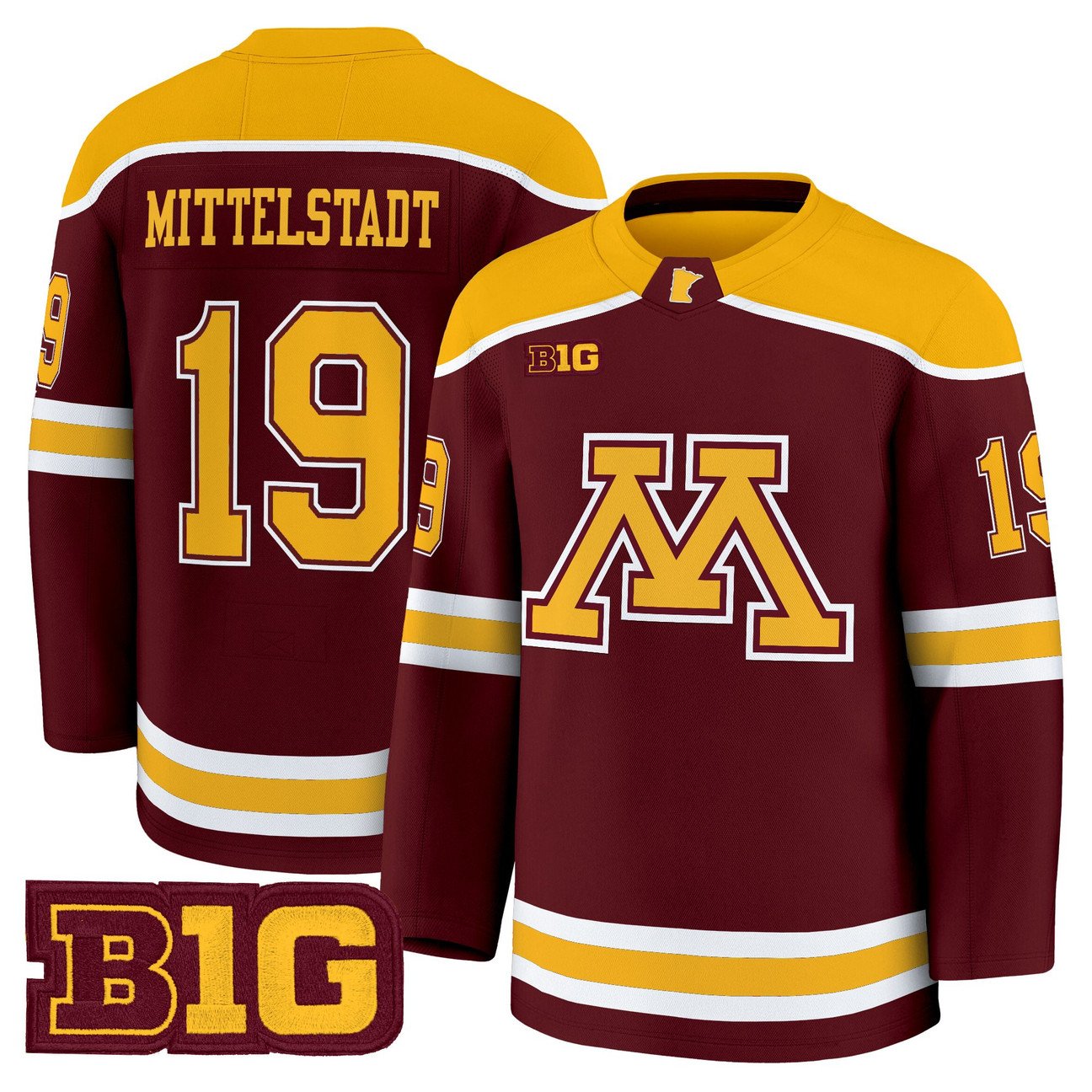 John Mittelstadt Jersey #19 Minnesota Golden Gophers 2025-26 Premium Stitched