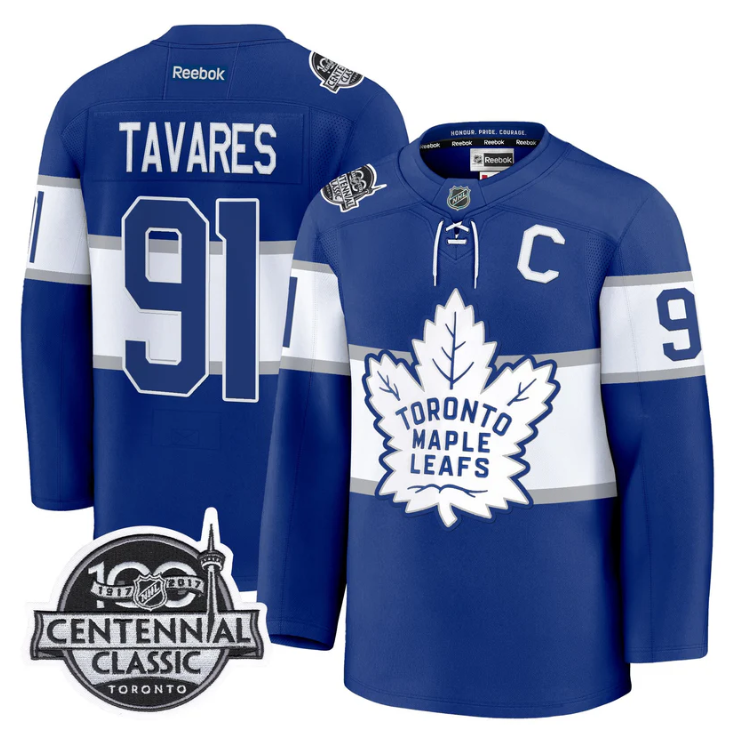 John Tavares Jersey #91 Toronto Maple Leafs Timeless Stitched