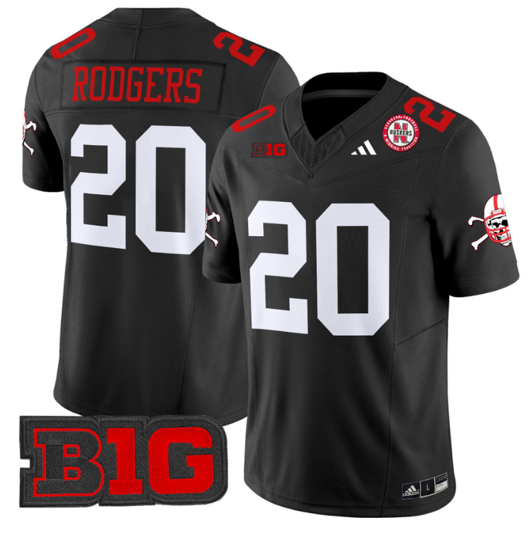 Johnny Rodgers Jersey #20 Nebraska Cornhuskers Vapor Limited Football Scarlet